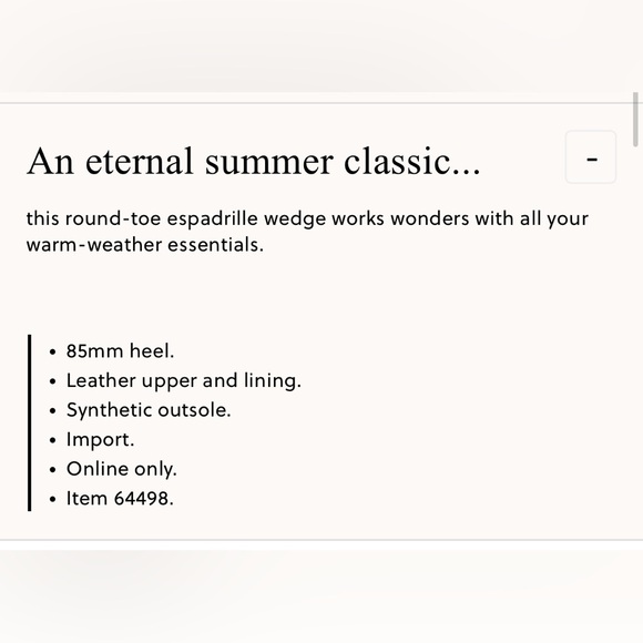 J. Crew Black espadrille wedge Size 10 - Picture 5 of 5